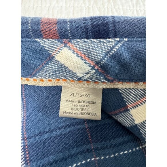 Quicksilver Waterman Collection Flannel Long Sleeve Shirt Tailored Fit SZ XL - Picture 12 of 12